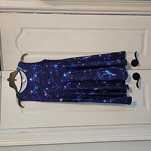 Space looking kids dress